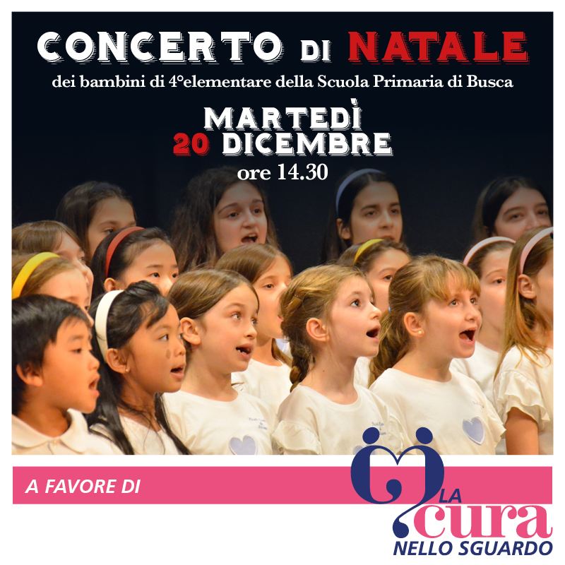 Martedì 20 dicembre ore 14:30 Concerto Natalizio 4^ elementare Scuola Primaria di Busca