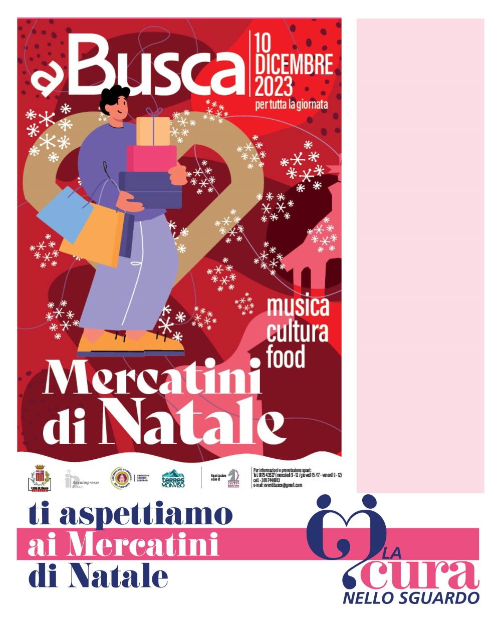 La Cura nello Sguardo | Mercatini di Natale, Busca, 10 dicembre 2023