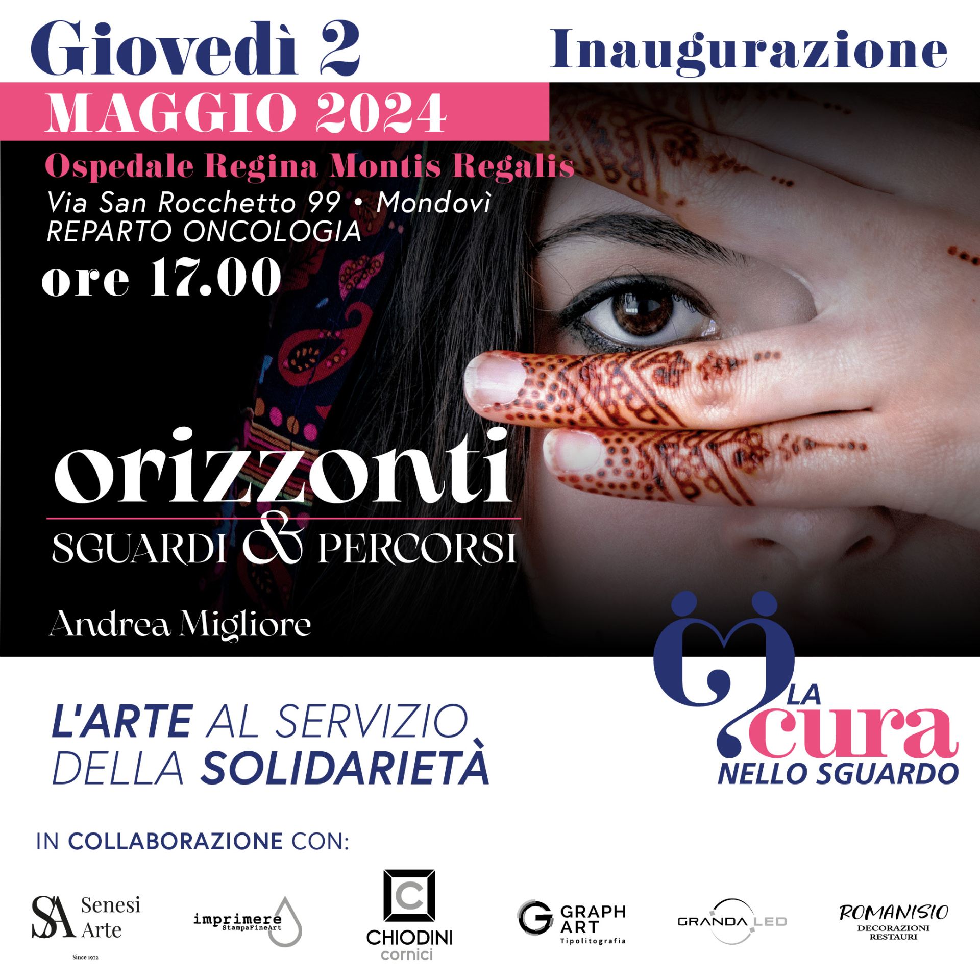 INAUGURAZIONE Orizzonti, sguardi e percorsi, Giovedì 2 maggio alle ore 17,00 Mondovì